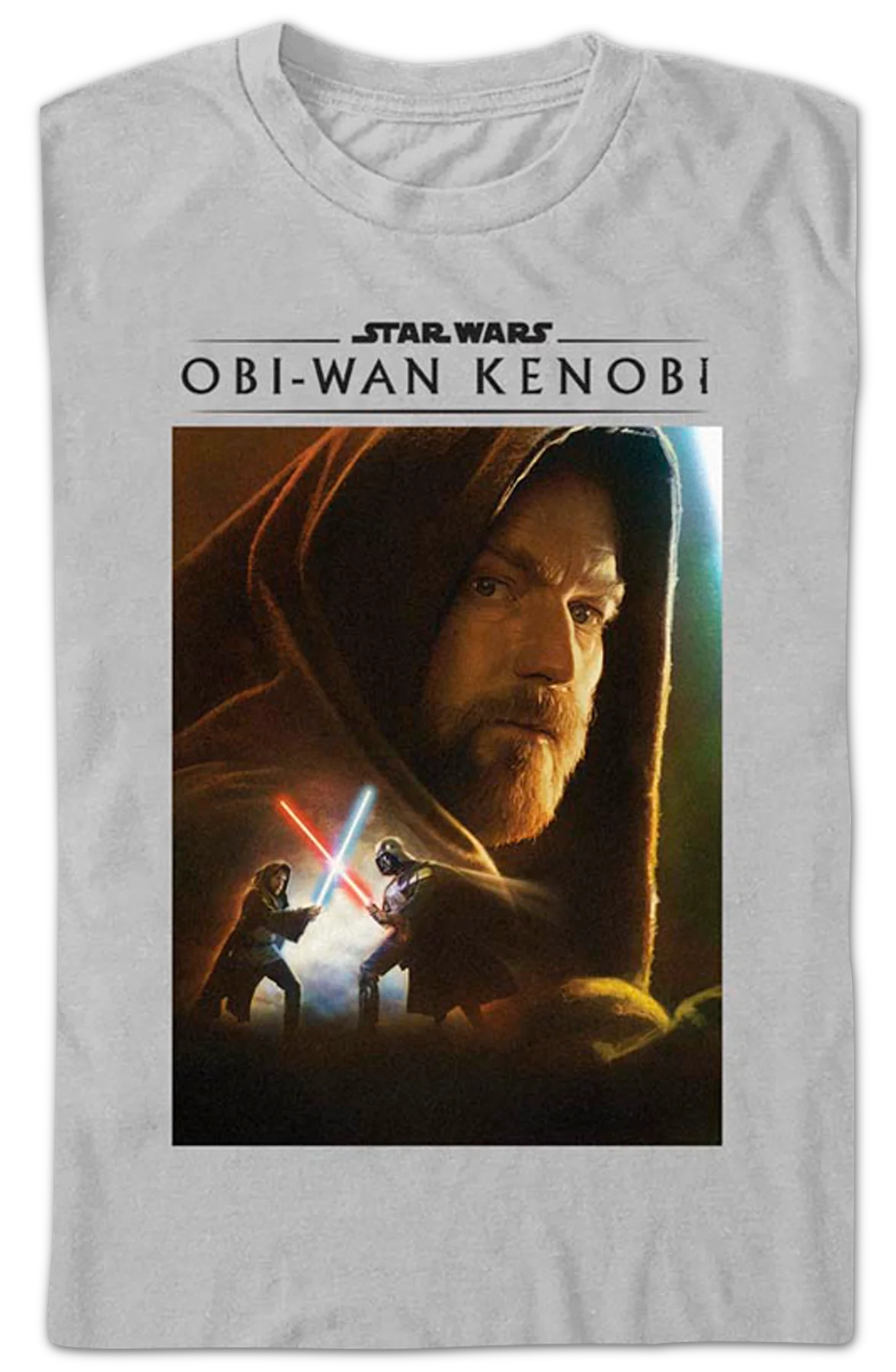 Obi-Wan Kenobi Darth Vader Duel Poster Star Wars T-Shirt - Image 2
