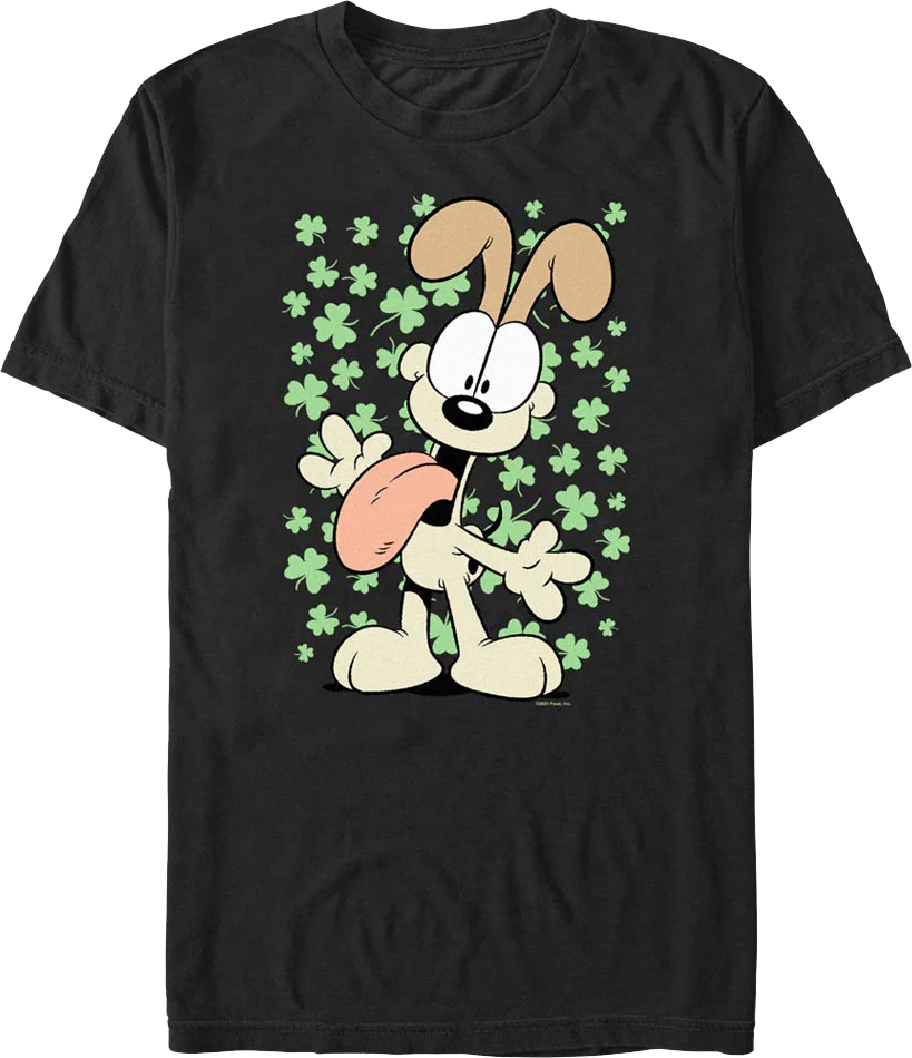 Odie's Four-Leaf Clovers Garfield T-Shirt