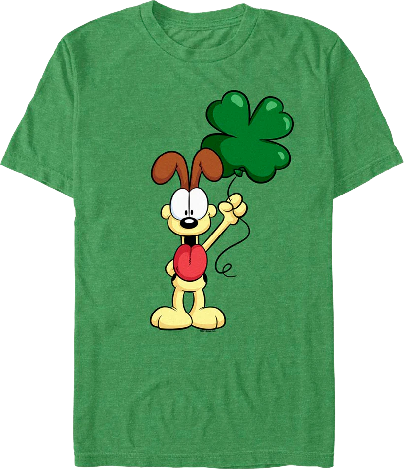 Odie's Shamrock Balloon Garfield T-Shirt