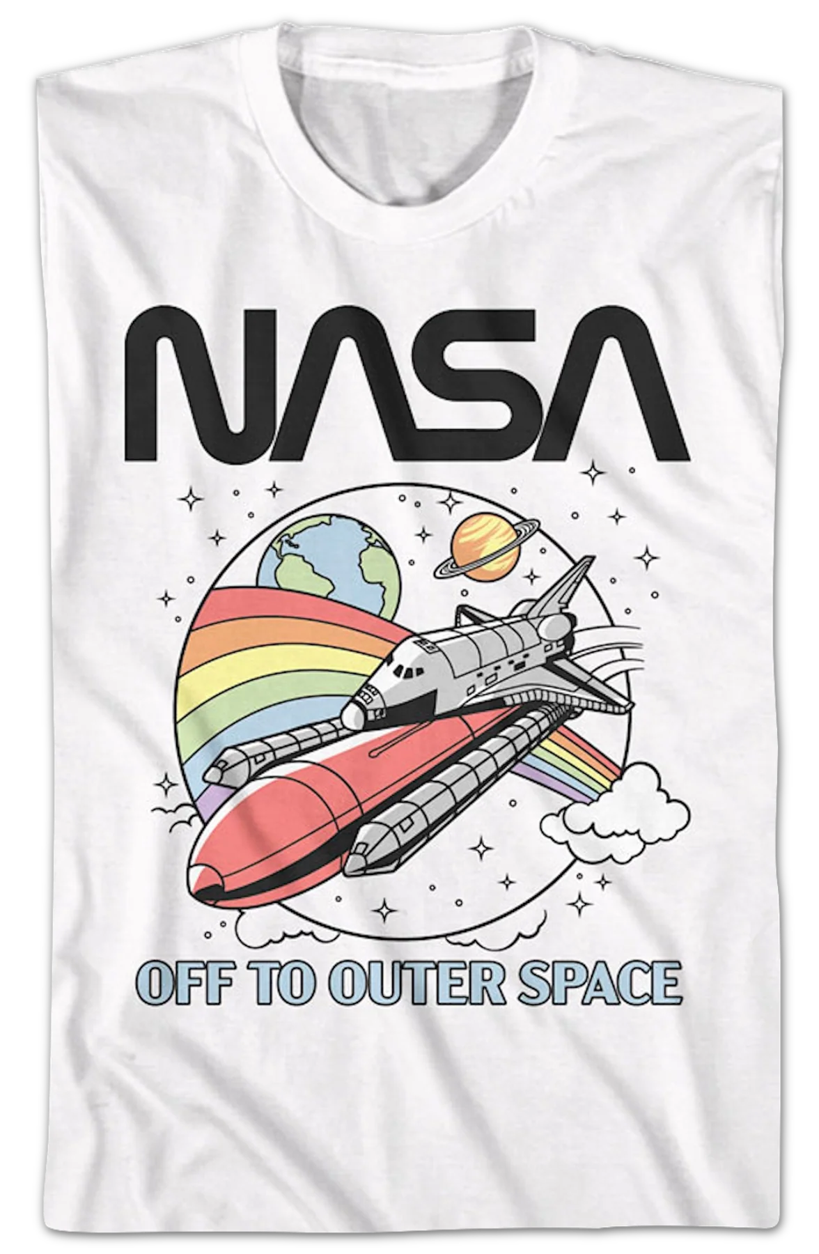Off To Outer Space NASA T-Shirt - Image 2