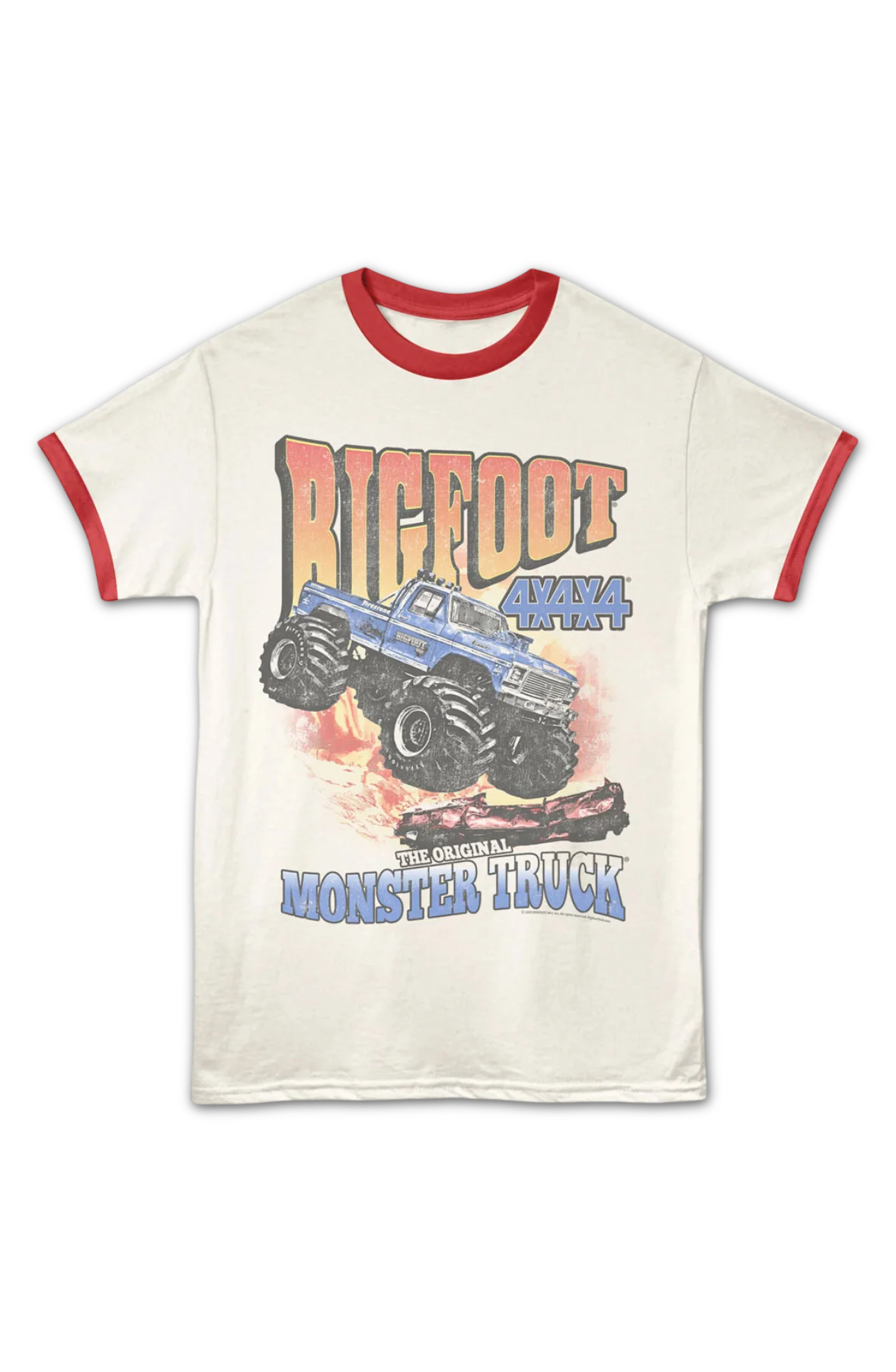 OG Monster Truck Bigfoot Ringer Shirt - Image 2