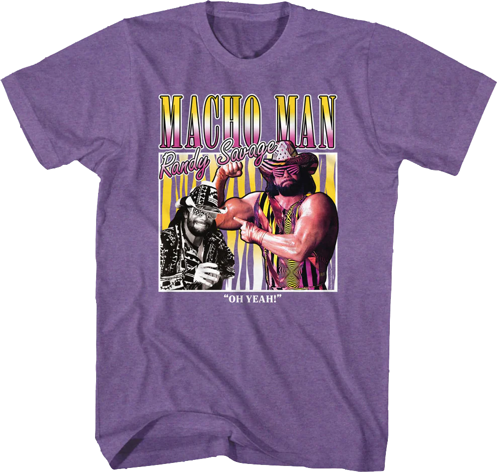 Oh Yeah Collage Macho Man Randy Savage T-Shirt