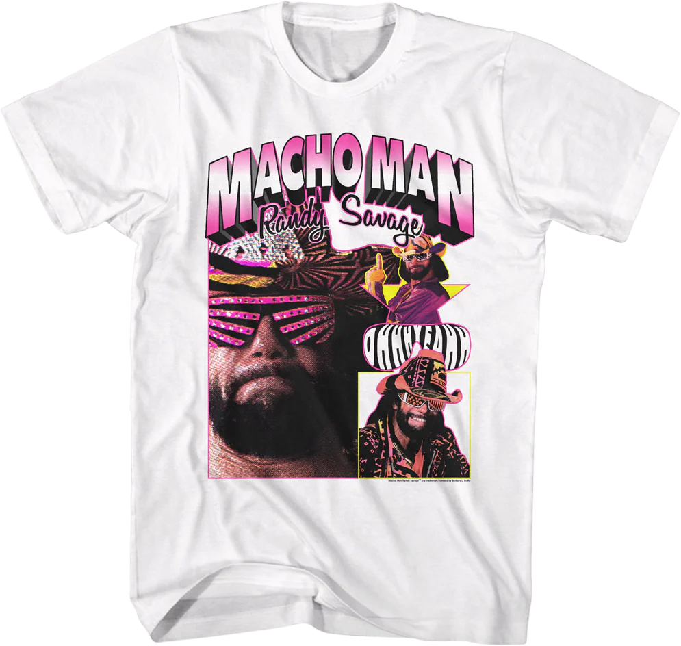 Ohhh Yeahh Collage Macho Man Randy Savage T-Shirt