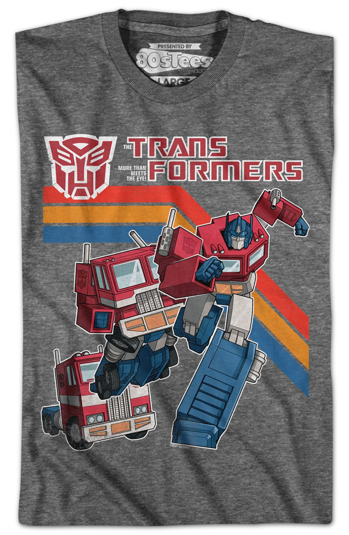 Old School Optimus Prime Transformers T-Shirt - Image 2