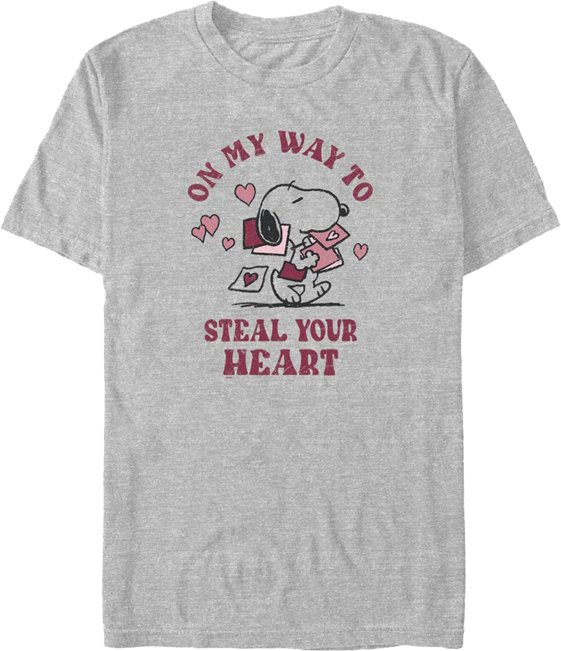 On My Way To Steal Your Heart Peanuts T-Shirt
