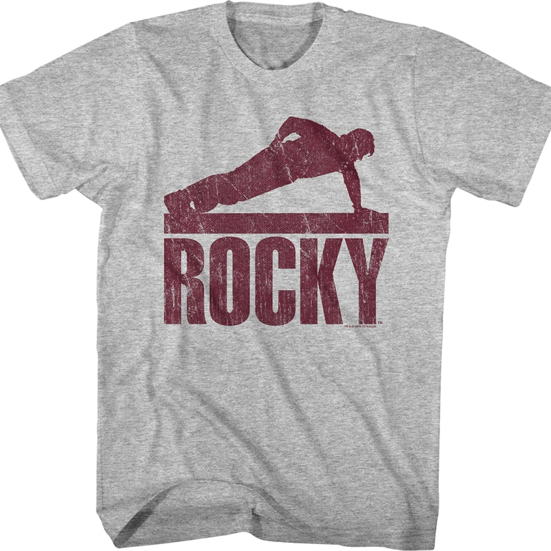 One Armed Pushup Rocky T-Shirt