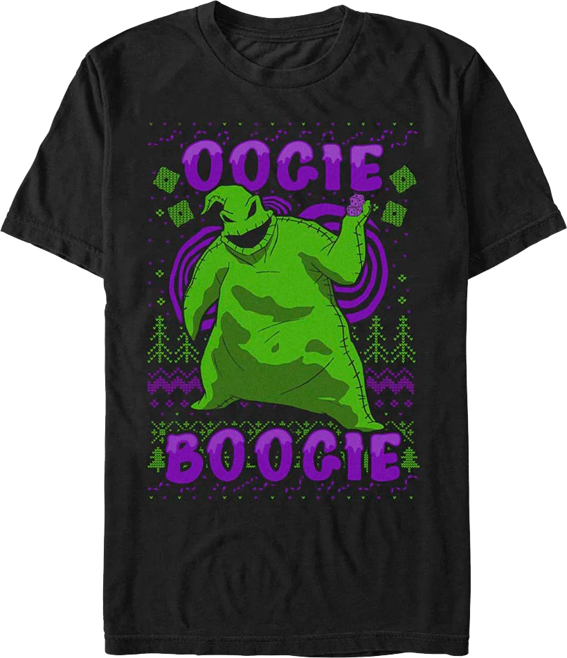 Oogie Boogie Faux Ugly Sweater Nightmare Before Christmas T-Shirt