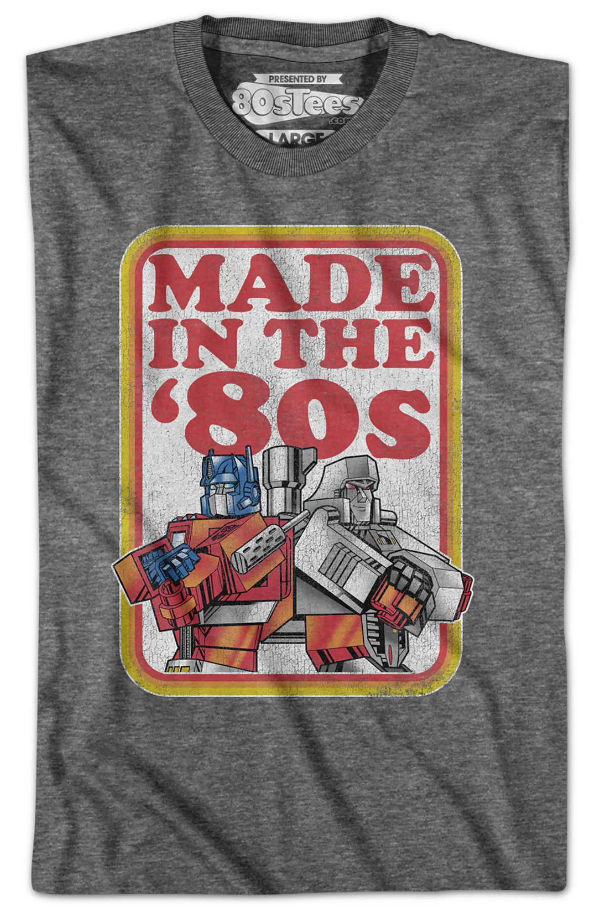Optimus Prime And Megatron Made In The '80s Transformers T-Shirt - Image 2