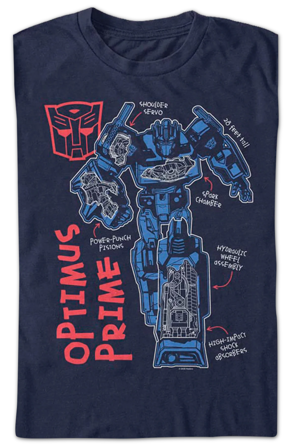 Optimus Prime Autobot Attributes Transformers T-Shirt - Image 2