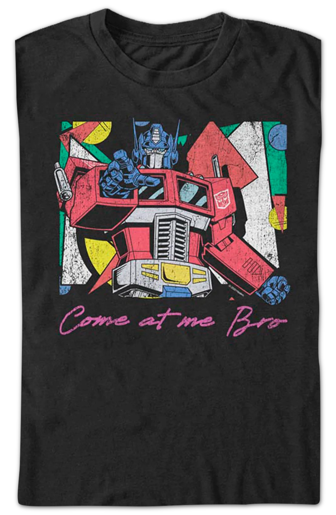 Optimus Prime Come At Me Bro Transformers T-Shirt - Image 2
