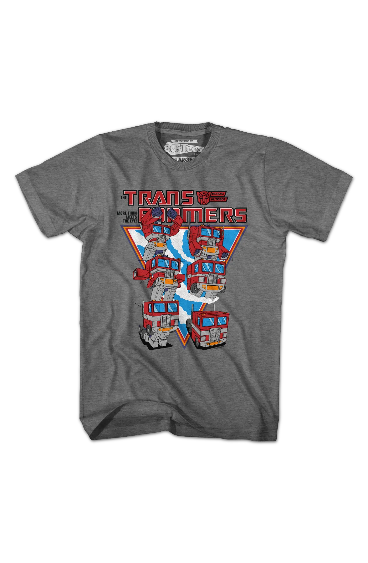 Optimus Prime Form Steps Transformers T-Shirt - Image 2