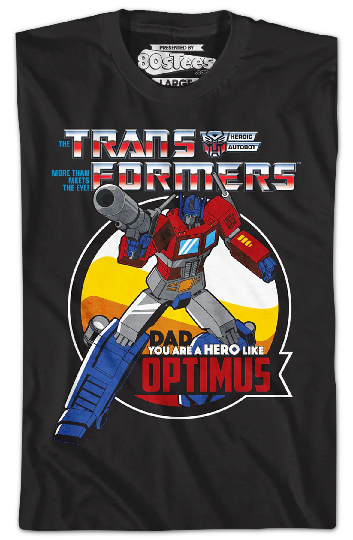 Optimus Prime Heroic Father's Day Transformers T-Shirt - Image 2