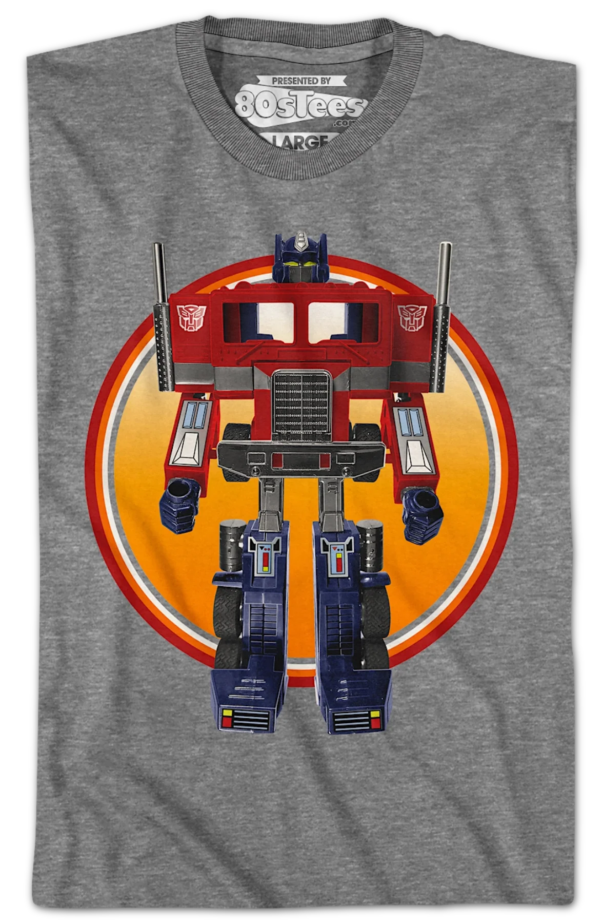 Optimus Prime Retro Photo Transformers T-Shirt - Image 2