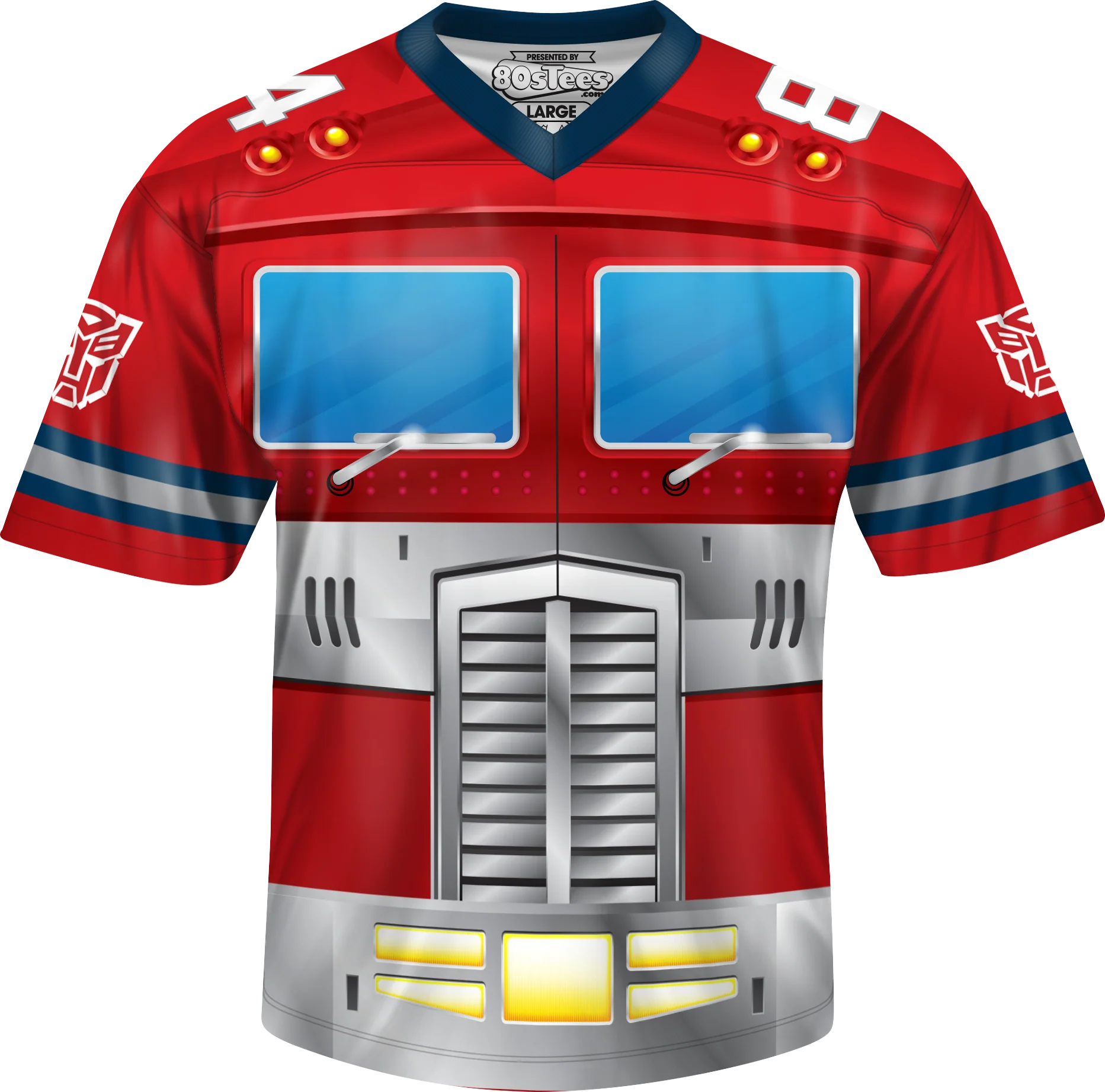 Optimus Prime Transformers Football Jersey