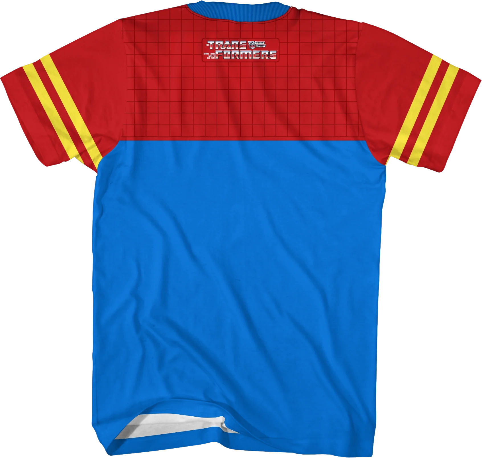 Optimus Prime Vintage Striped Sleeve Transformers T-Shirt - Image 3