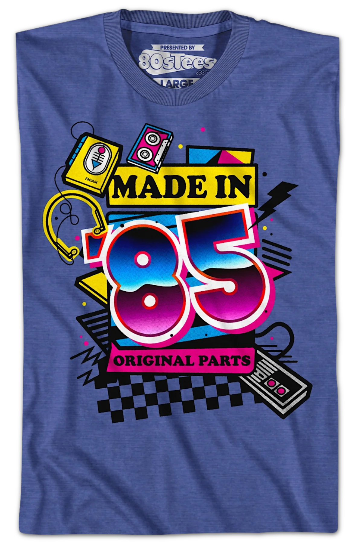 Original Parts Made In '85 T-Shirt - Image 2