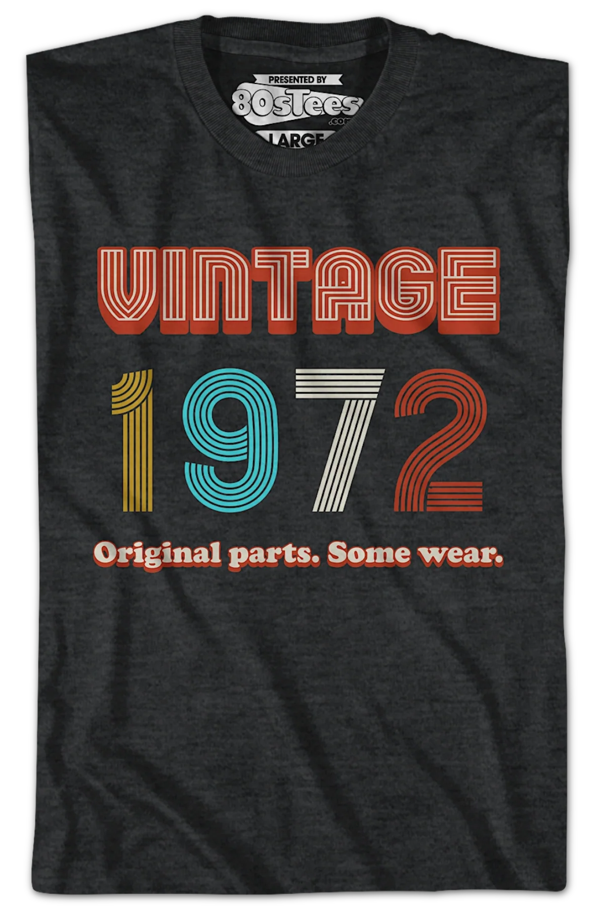 Original Parts Some Wear Vintage 1972 T-Shirt - Image 2