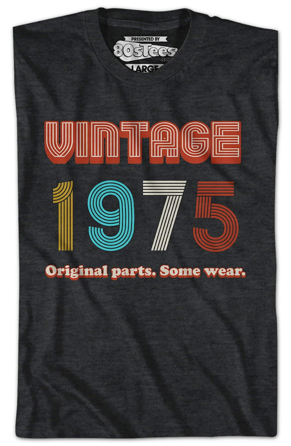 Original Parts Some Wear Vintage 1975 T-Shirt - Image 2