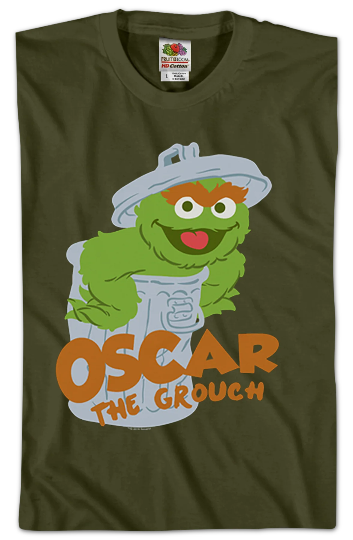 Oscar The Grouch Sesame Street T-Shirt - Image 2