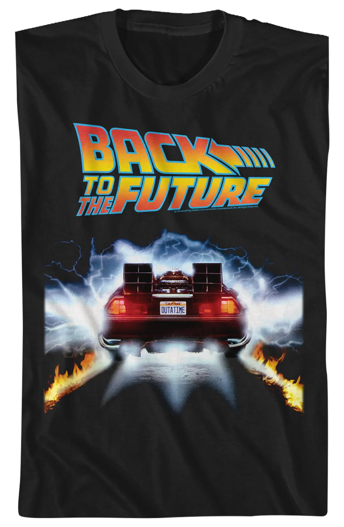 OUTATIME DeLorean Back To The Future T-Shirt - Image 2