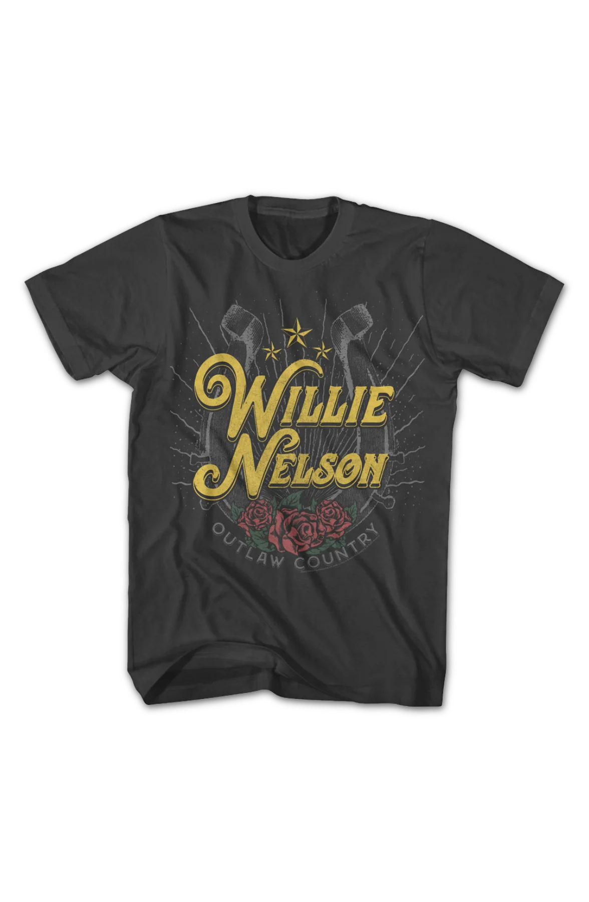 Outlaw Country Horseshoe Willie Nelson T-Shirt - Image 2