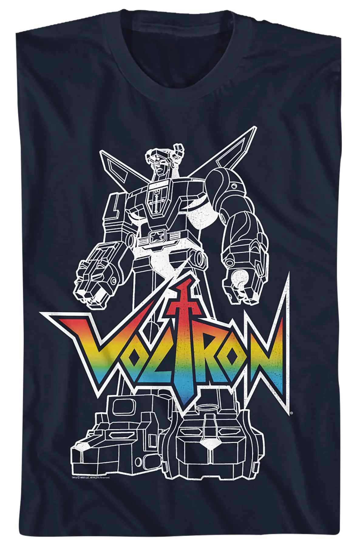 Outlined Defender of the Universe Voltron T-Shirt - Image 2