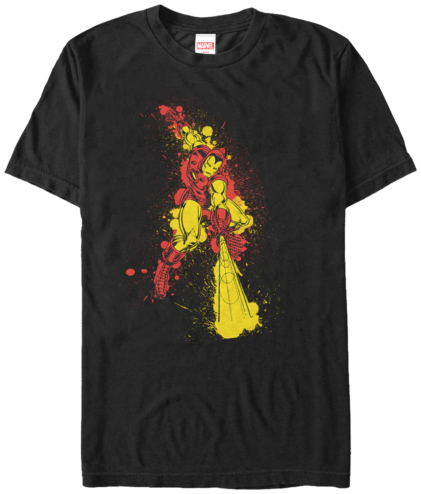 Paint Splatter Iron Man T-Shirt