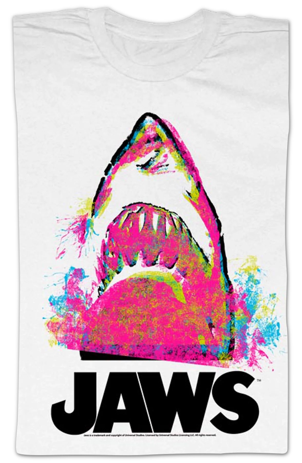 Paint Splatter Jaws T-Shirt - Image 2