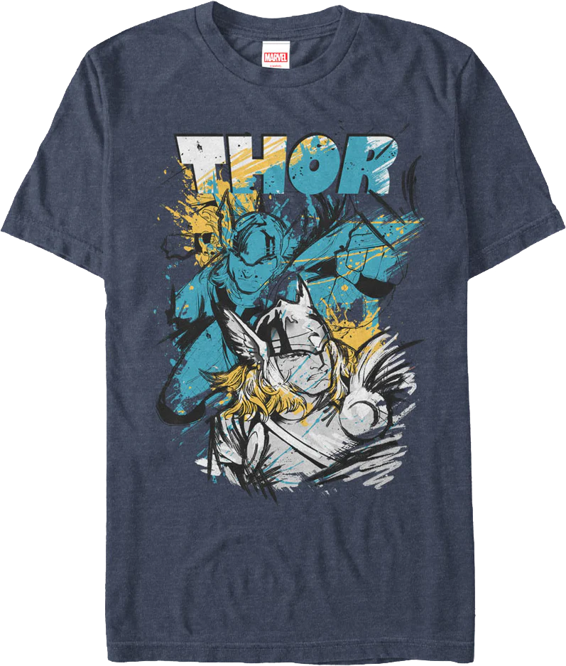 Paint Splatter Thor T-Shirt