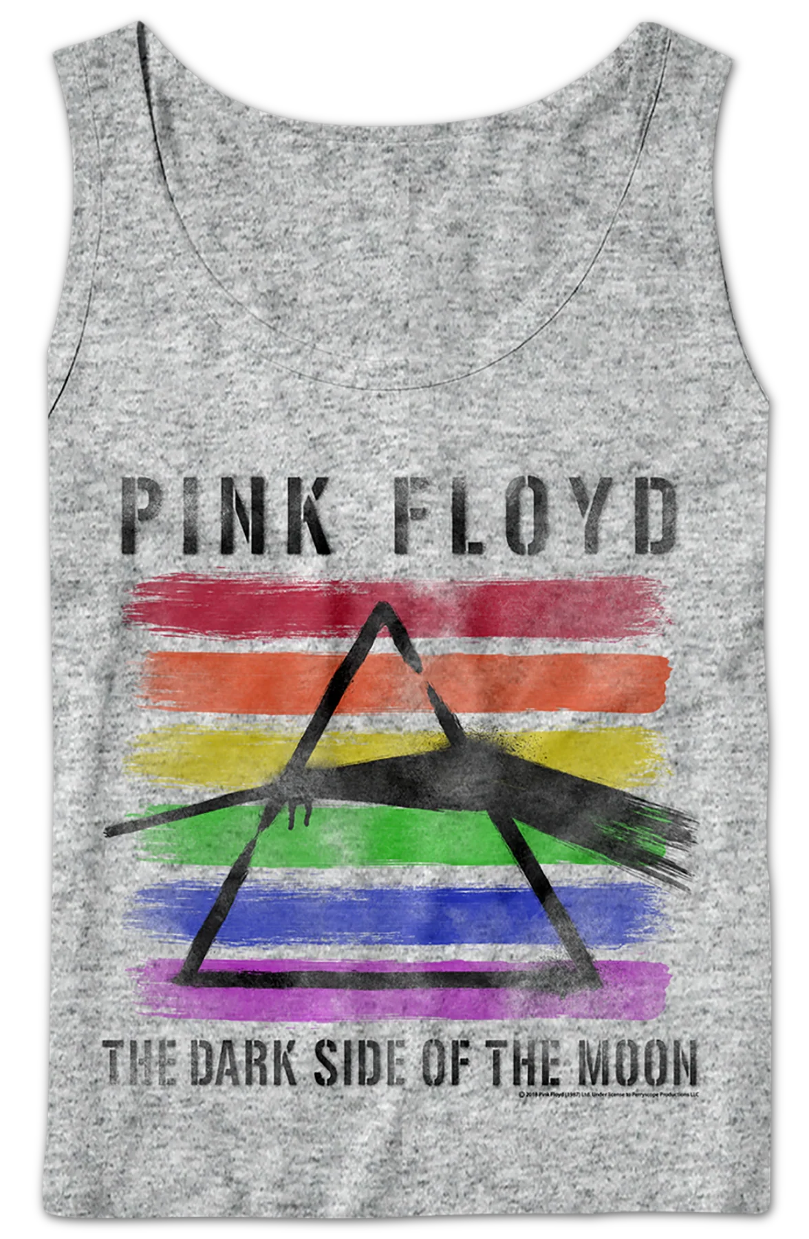 Painted Dark Side of the Moon Pink Floyd Tank Top - Image 2