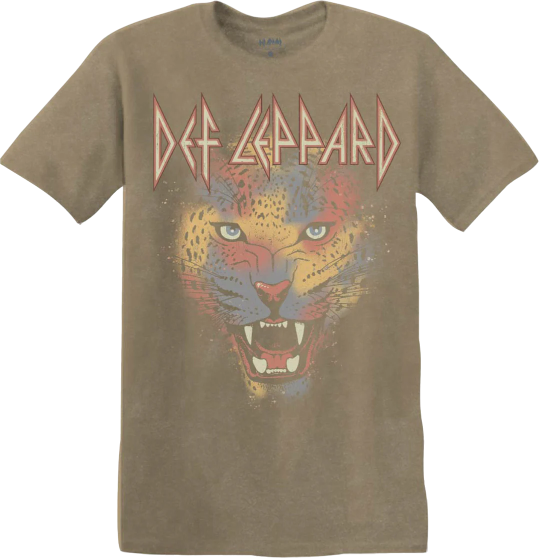 Painted Leopard Def Leppard T-Shirt