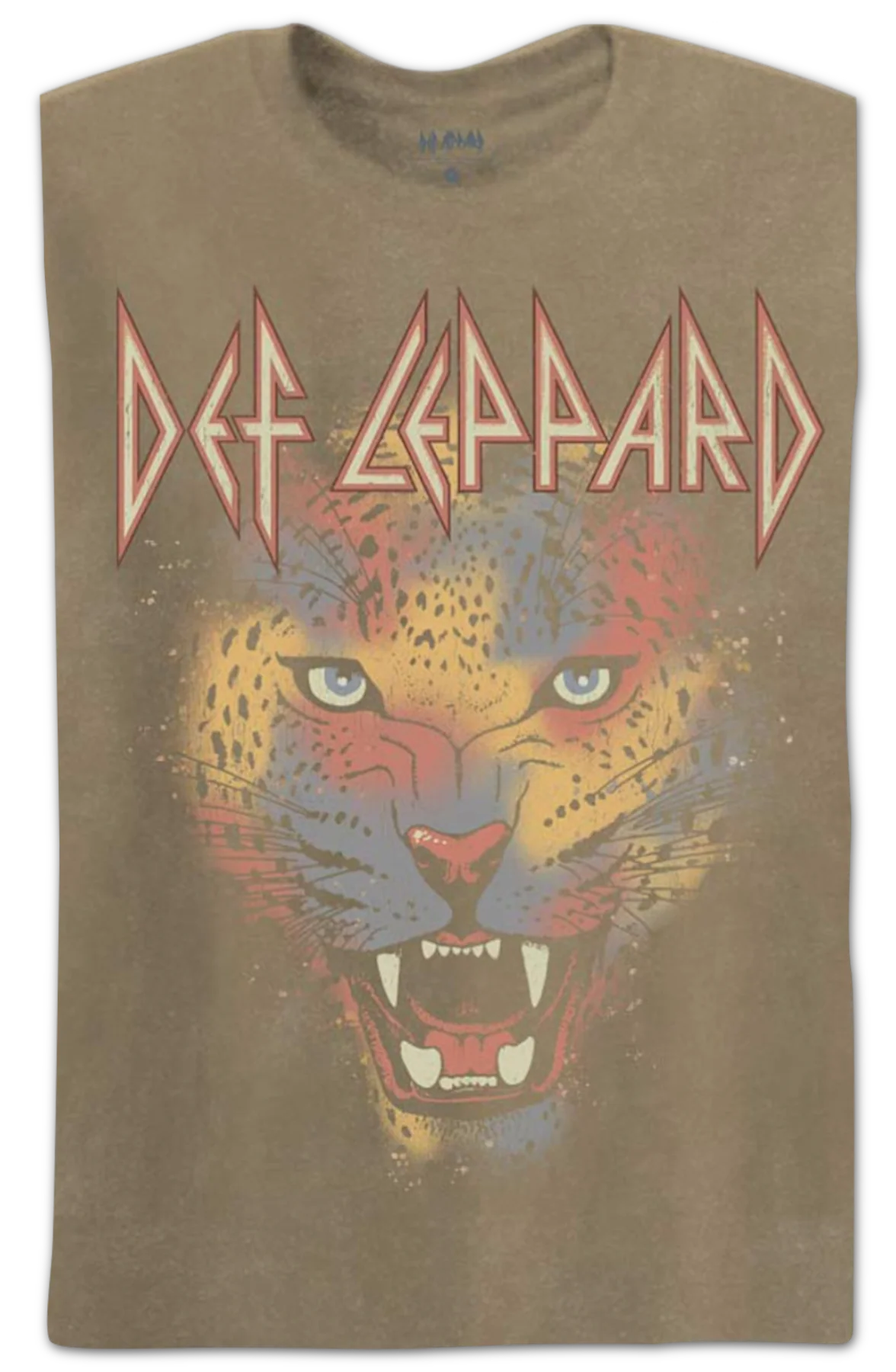 Painted Leopard Def Leppard T-Shirt - Image 2