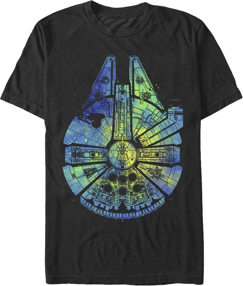 Painted Millennium Falcon Star Wars T-Shirt
