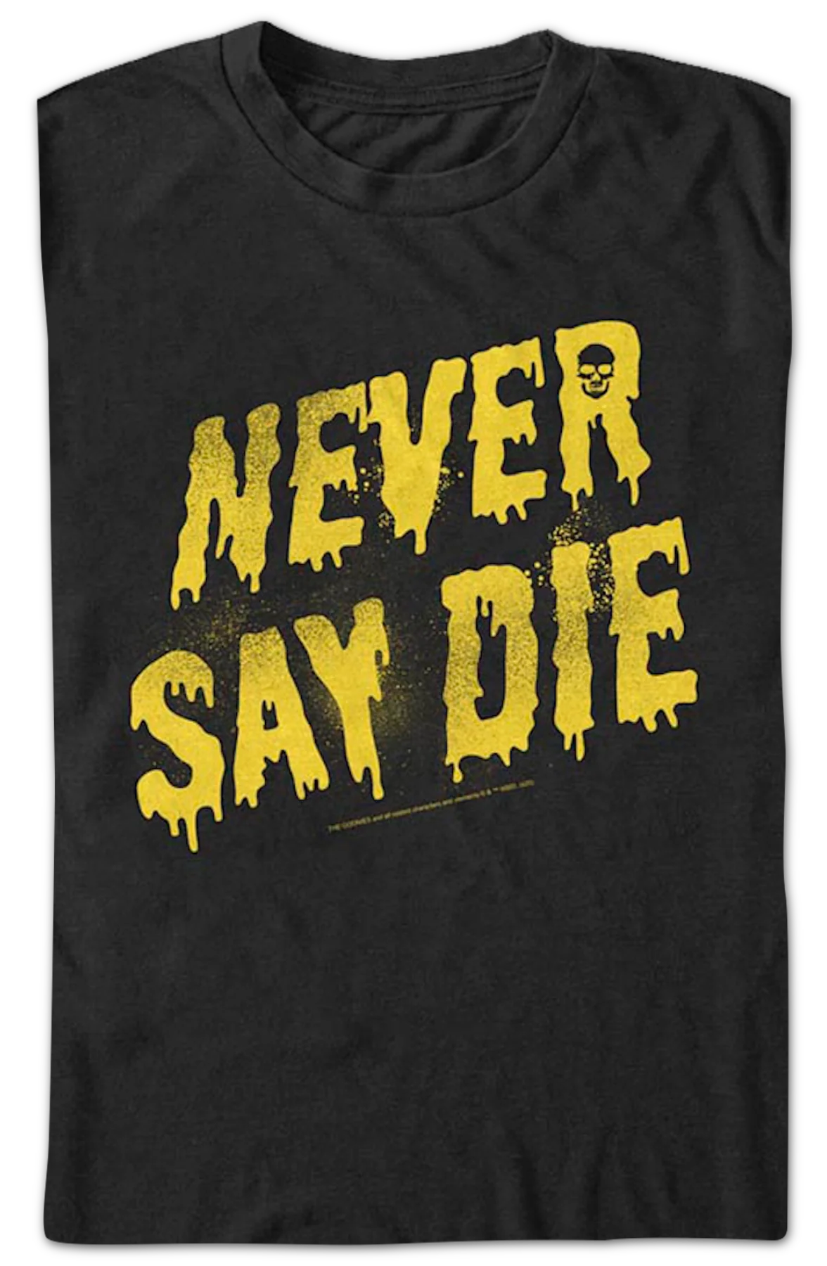 Painted Never Say Die Goonies T-Shirt - Image 2