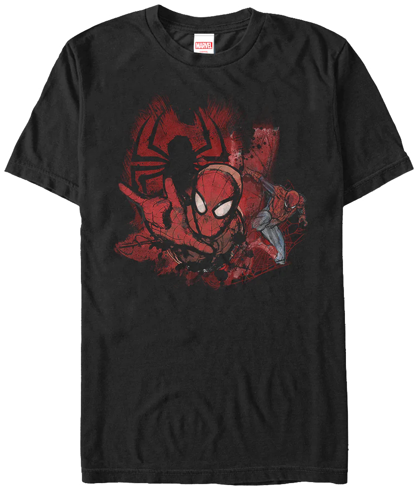Painting Collage Spider-Man T-Shirt
