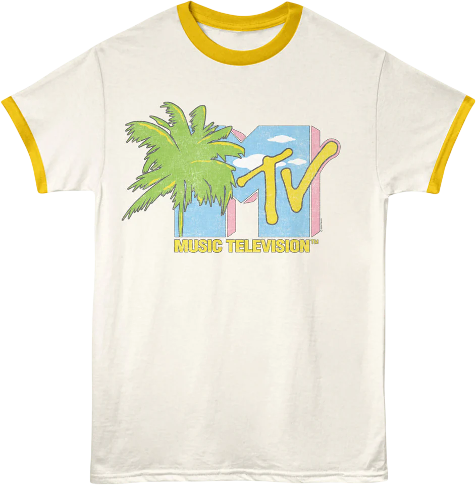 Palm Tree Logo MTV Ringer Shirt
