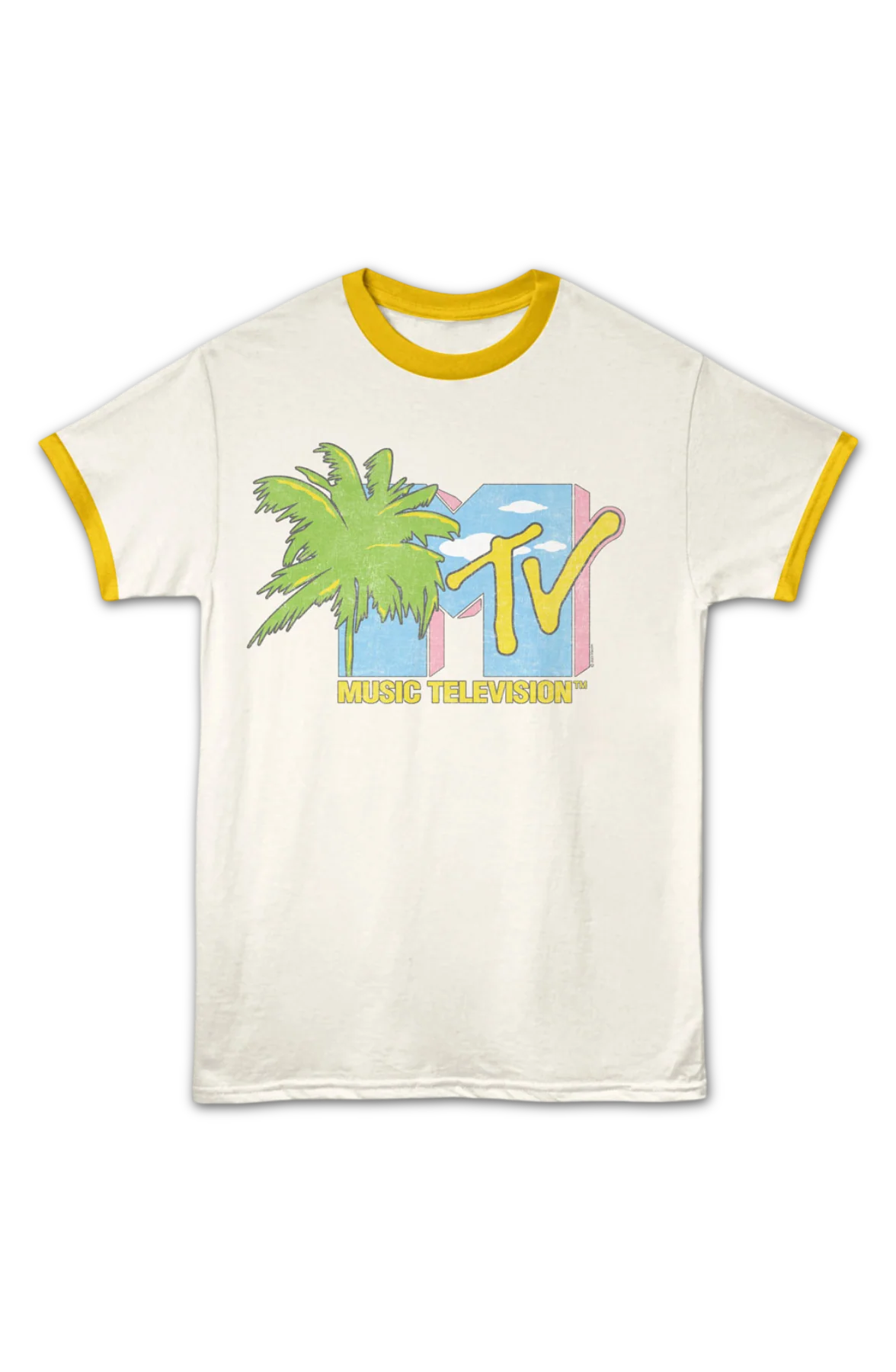 Palm Tree Logo MTV Ringer Shirt - Image 2