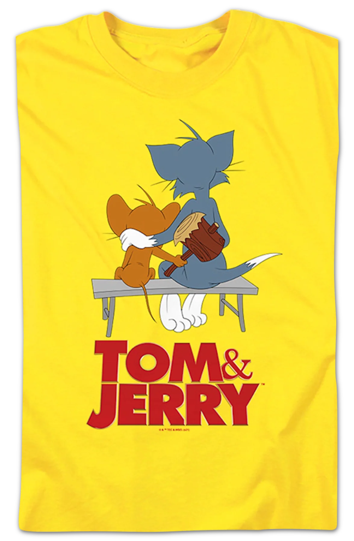 Park Bench Mallet Tom And Jerry T-Shirt - Image 2