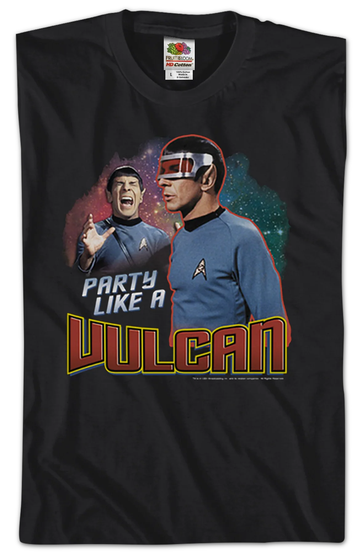 Party Like A Vulcan Star Trek T-Shirt - Image 2