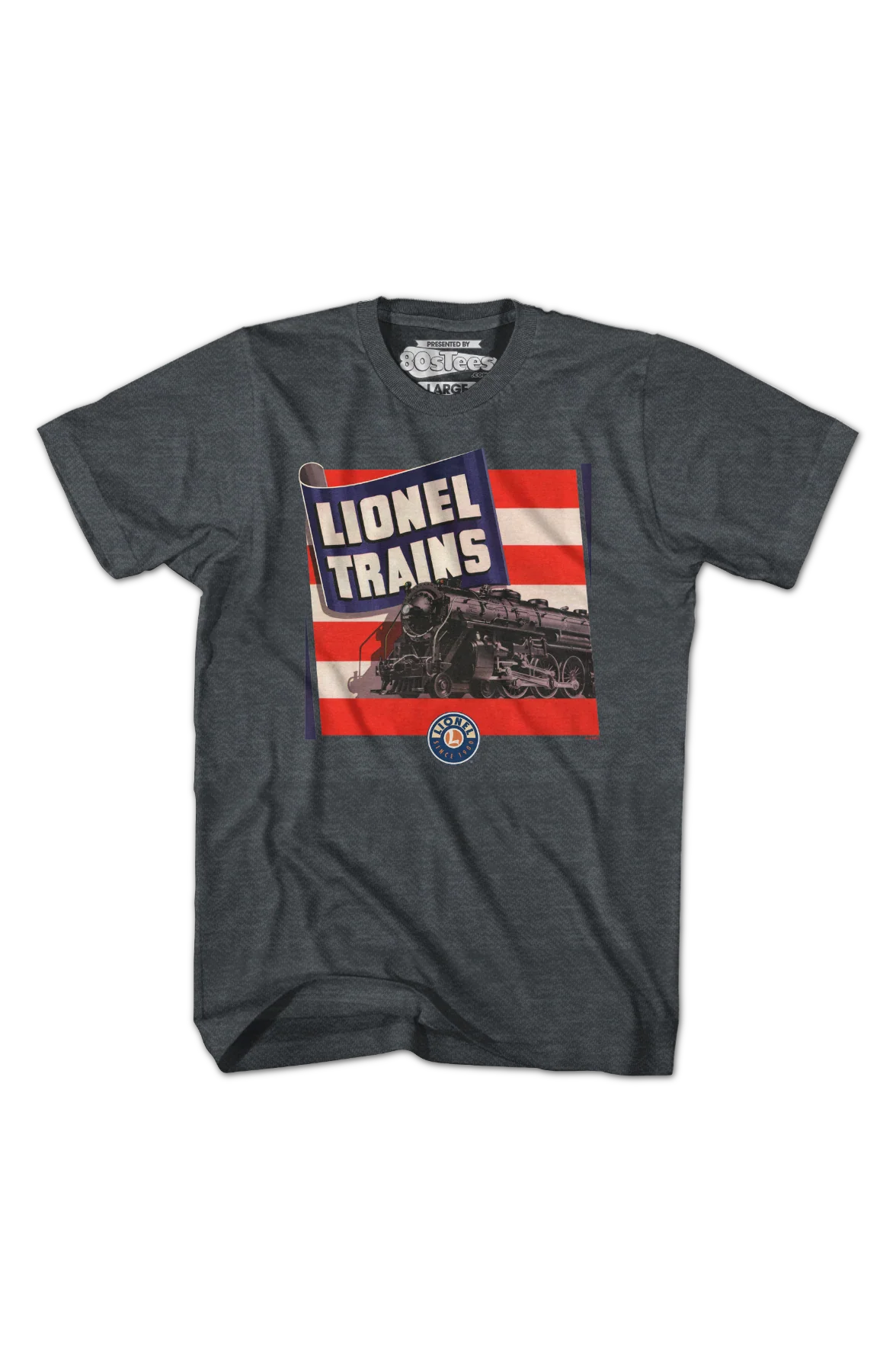 Patriotic Lionel Trains T-Shirt - Image 2