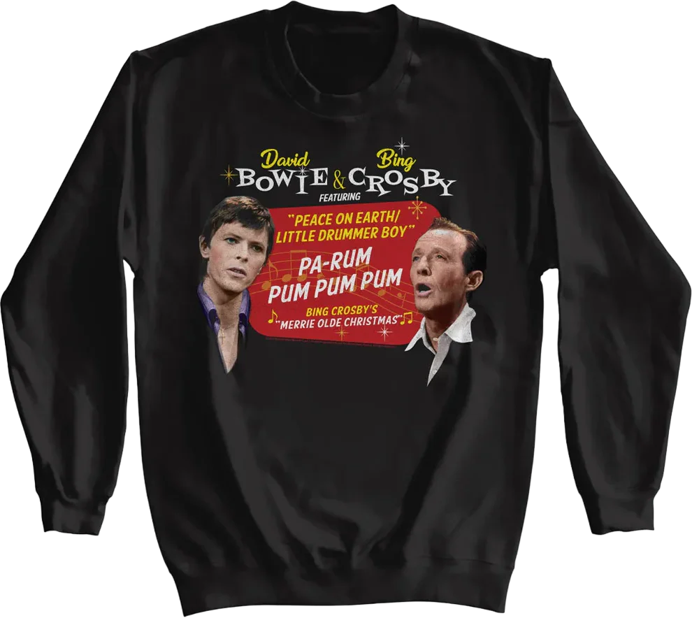 Peace On Earth/Little Drummer Boy David Bowie & Bing Crosby Sweatshirt