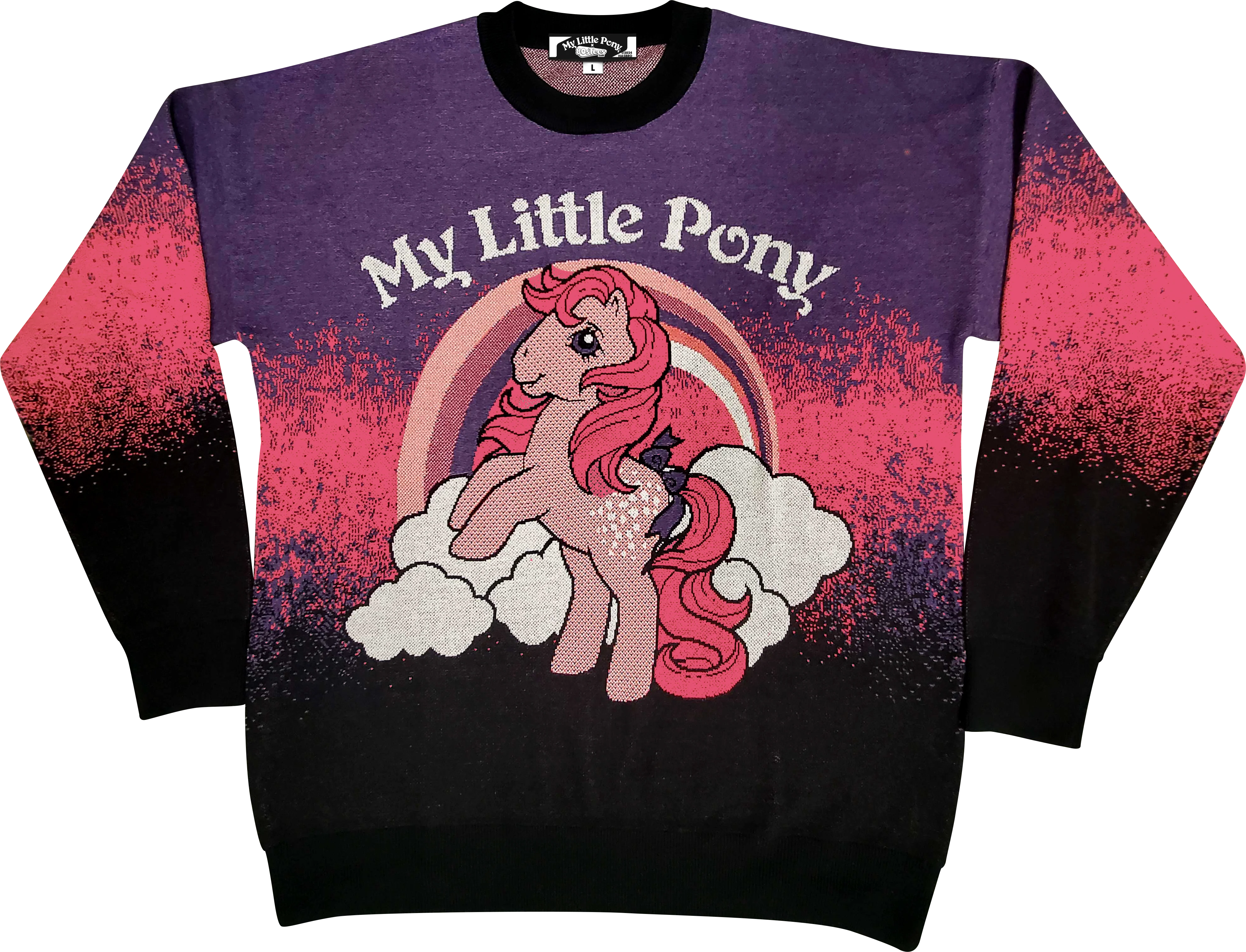 Peachy Rainbow My Little Pony Knitted Sweater
