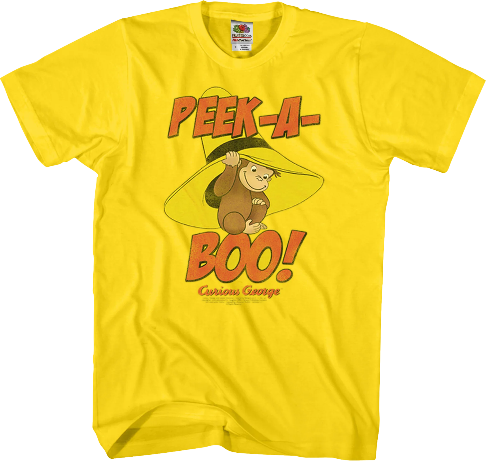 Peek-A-Boo Curious George T-Shirt