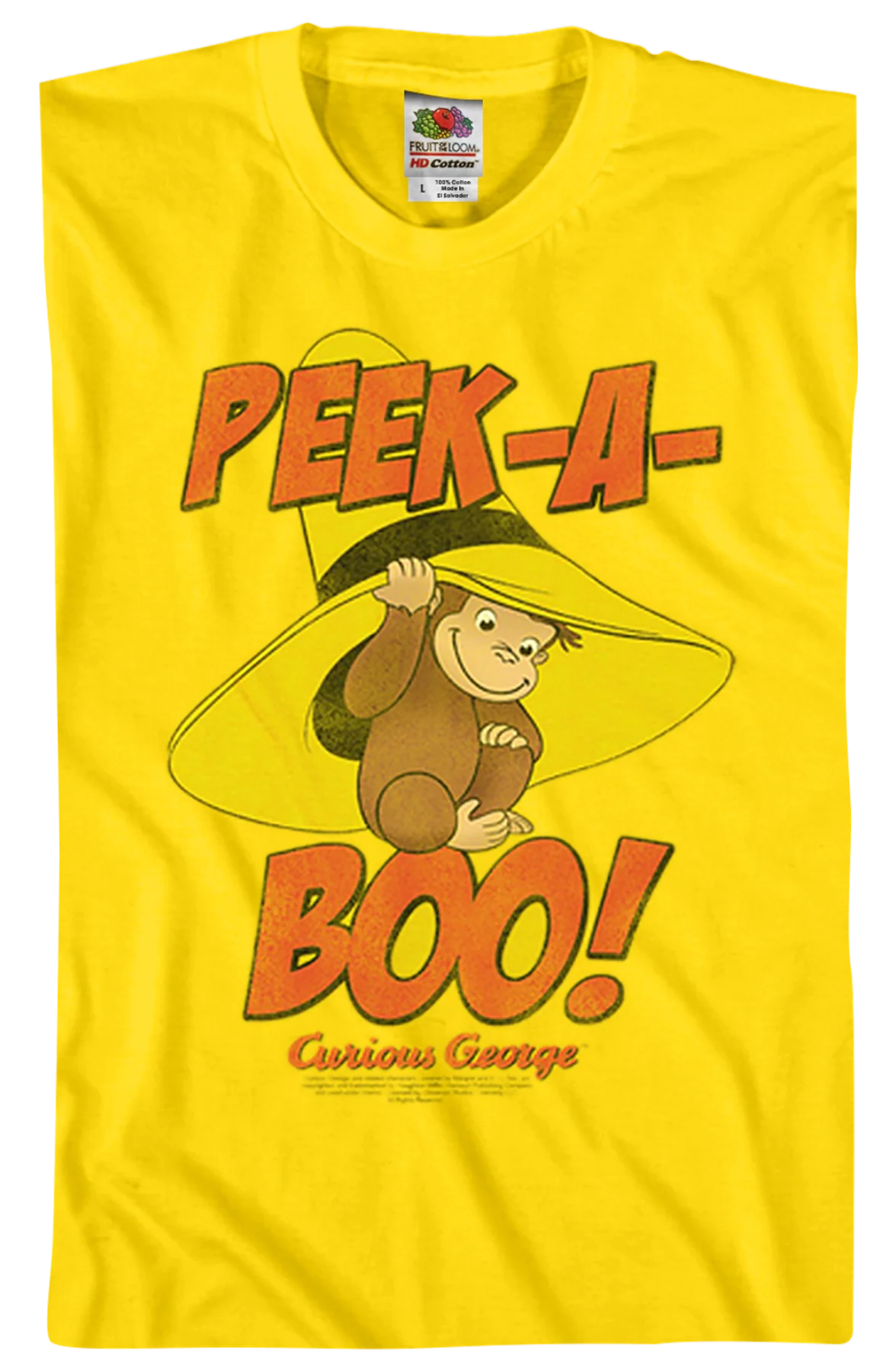 Peek-A-Boo Curious George T-Shirt - Image 2