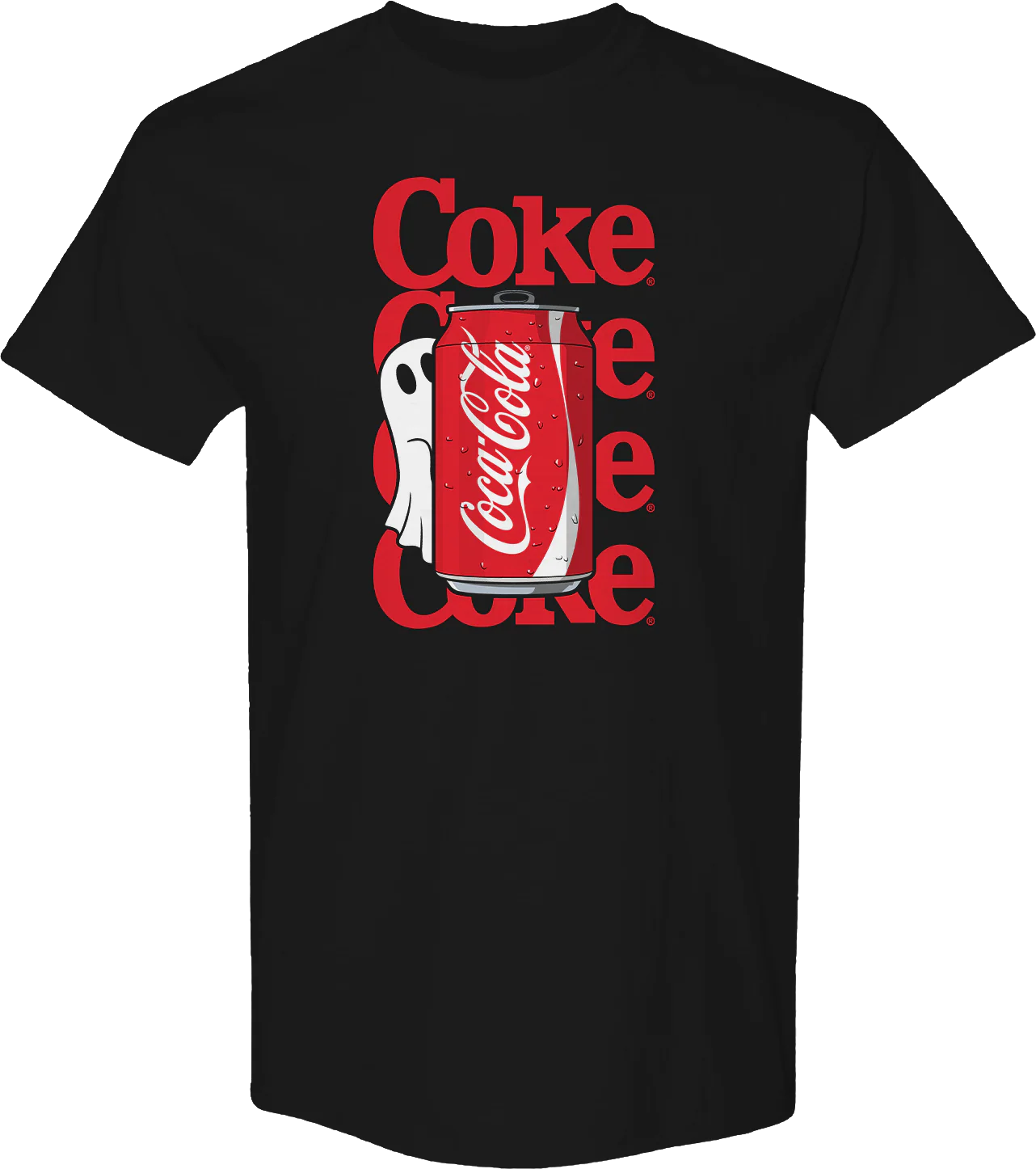 Peek-A-Boo Ghost Coca-Cola T-Shirt