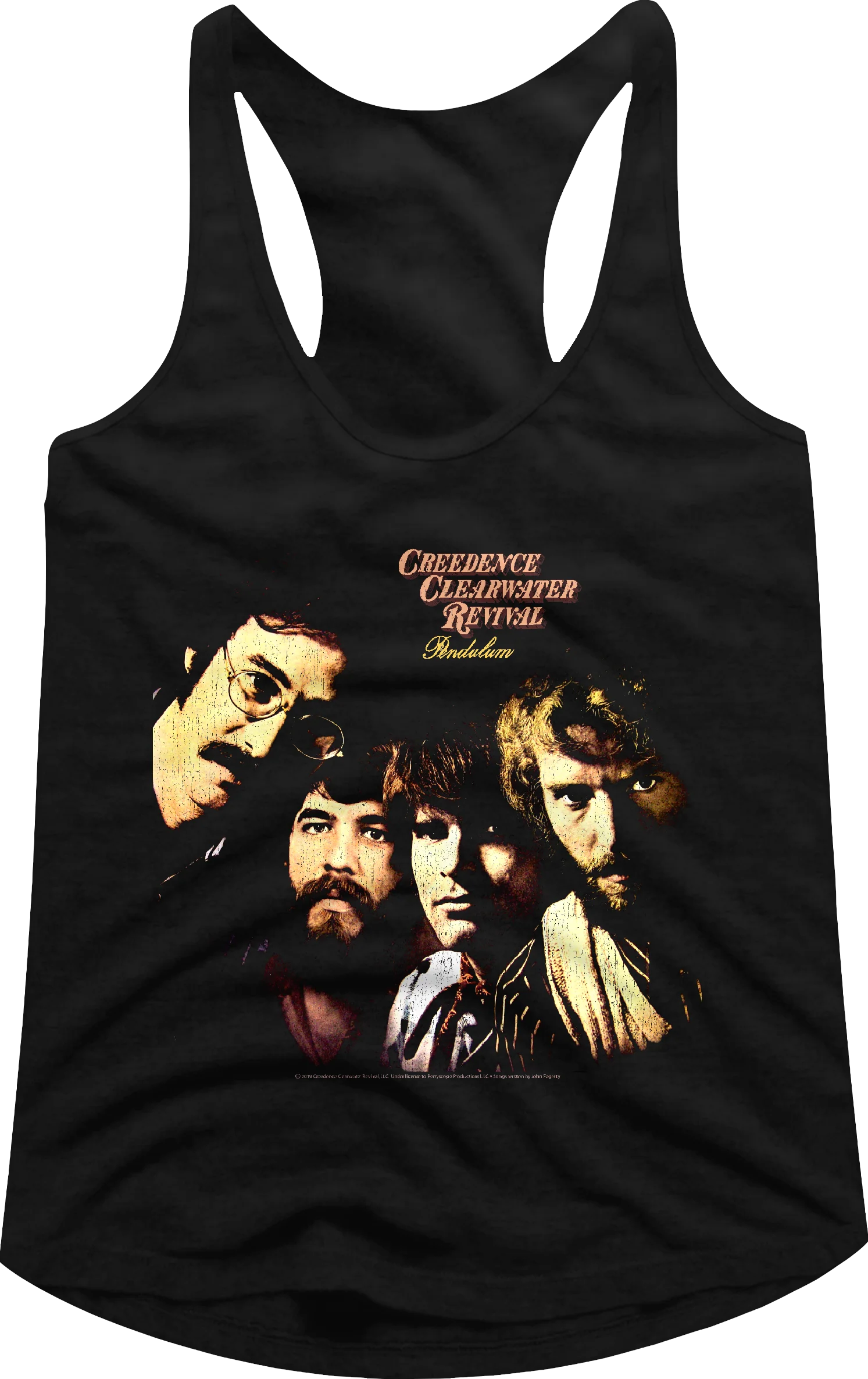 Ladies Pendulum Album Cover CCR Racerback Tank Top