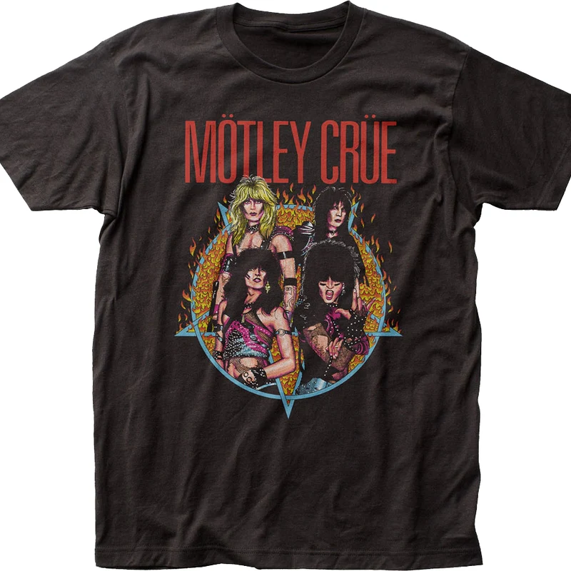 Pentagram Motley Crue T-Shirt