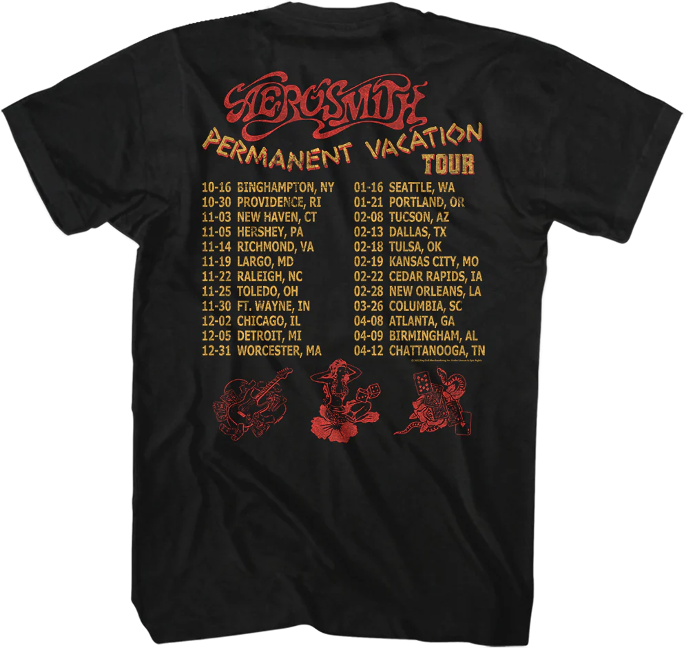 Permanent Vacation Aerosmith T-Shirt - Image 3