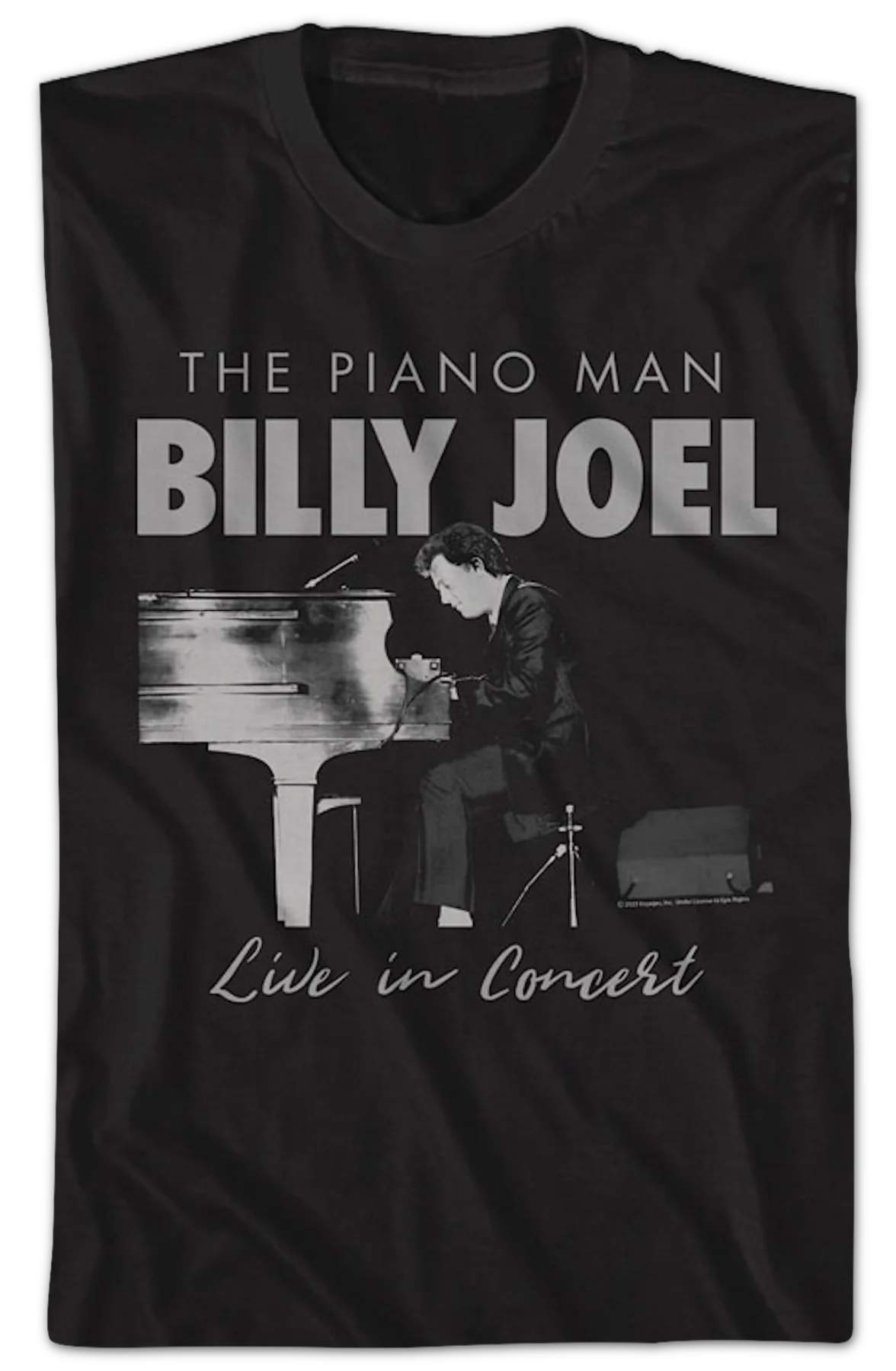Piano Man Live In Concert Billy Joel T-Shirt - Image 2