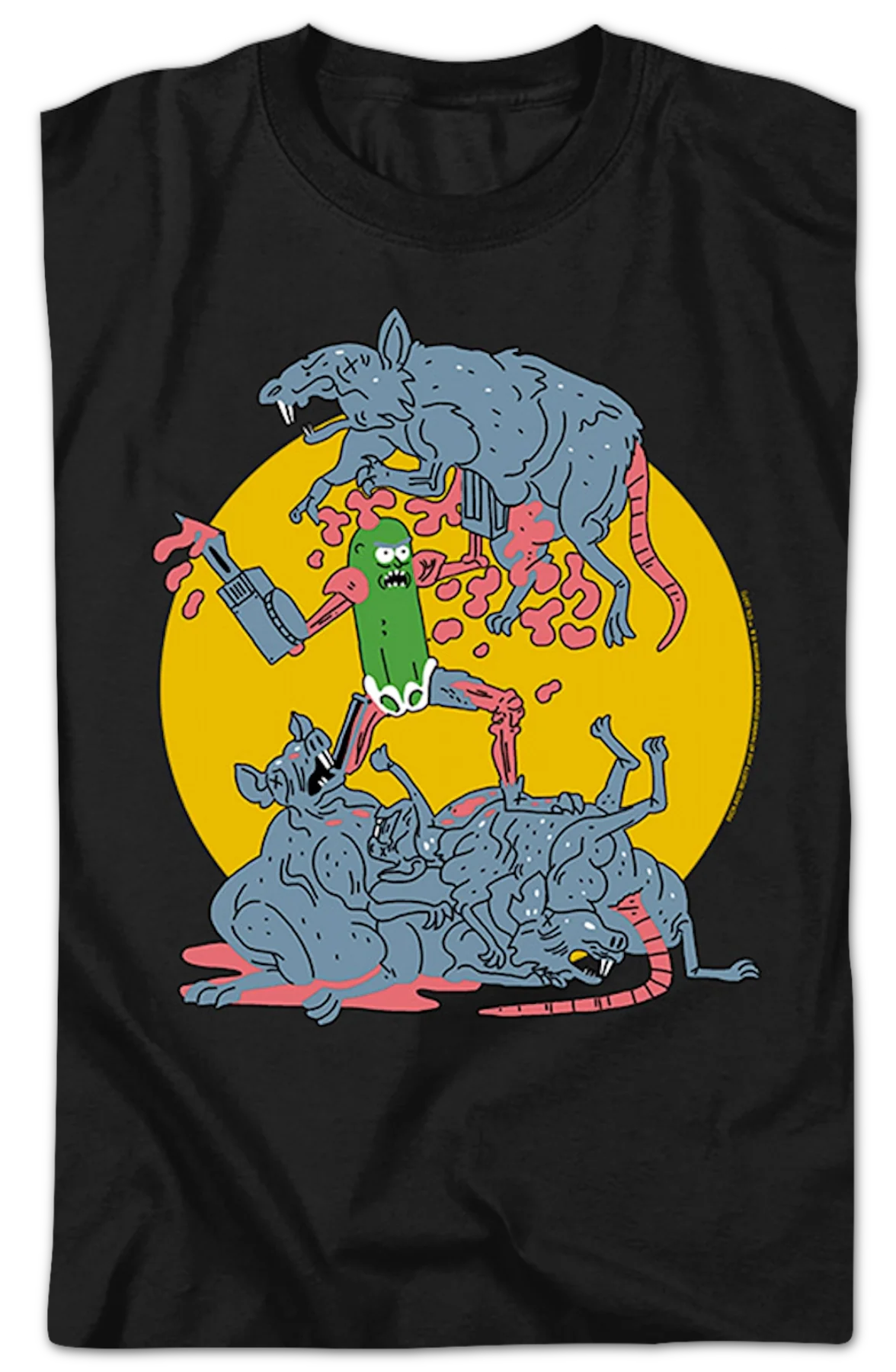 Pickle Rick Rat Slaughter Rick And Morty T-Shirt - Image 2